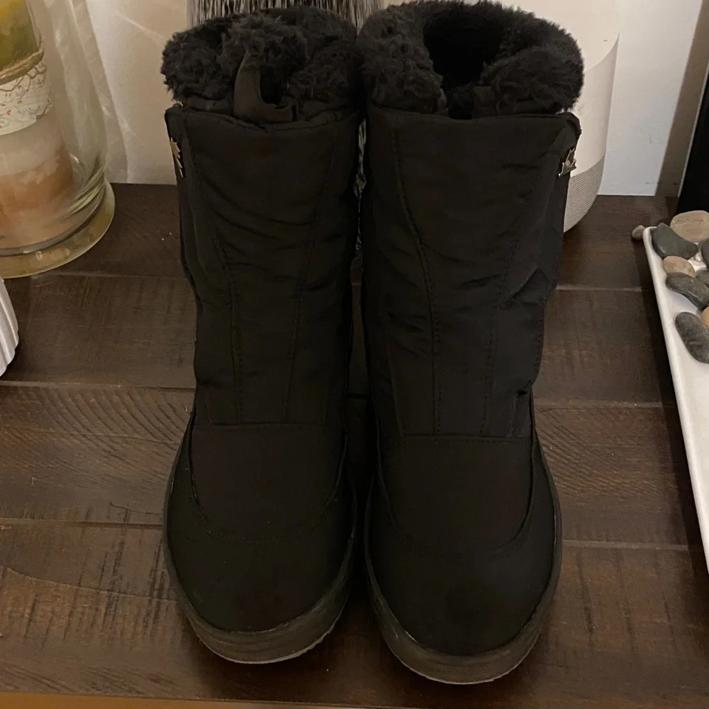 Pajar Canada Kimmi Nylon Insulated Winter Boots With Ice Grippers Size 5/5.5 - Picture 13 of 15